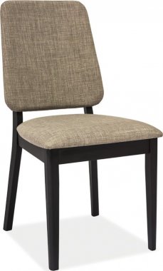 Jídelní čalouněná židle FIORI černá/šedá
