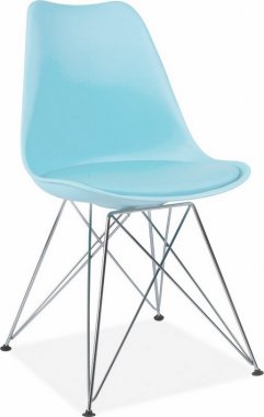 Jídelní židle TIME světle modrá