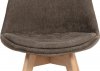 Jídelní židle, hnědá látka, masiv přírodní odstín CT-555 BR2