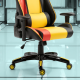 Kancelářské herní křeslo SOLERO, žlutá/černá/oranžová