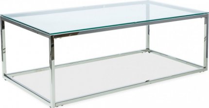Konferenční stolek HILTON A, chrom/sklo