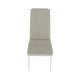 Jídelní židle COLETA NOVA béžová látka/bílý kov