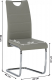 Pohupovací jídelní židle ABIRA NEW světle šedá ekokůže/chrom