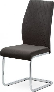 Pohupovací jídelní židle DCL-442 GREY4, šedá sametová látka/chrom