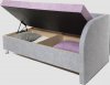 Čalouněná postel AVA NAVI, s úložným prostorem, 90x200, pravá, LONDON 304