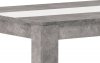 Jídelní stůl DT-P140 BET, beton/dekorační pruh černá/bílá