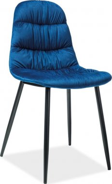Jídelní čalouněná židle VEDIS modrá
