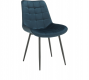 Jídelní židle SARIN, modrá/černý kov