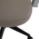Kancelářská židle DRUGOS, šedobéžová TAUPE/černá