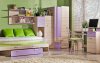Dětská postel LIMO L16  s úložným prostorem a přistýlkou, fialová