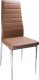 *Jídelní čalouněná židle HRON-261 hnědá/chróm