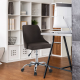 Designová kancelářská židle EDIZ, hnědá/chrom