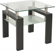 Konferenční stolek LISA D, wenge/sklo