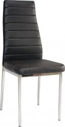 H-261 Chrom- jídelní židle - černá ecco/ nohy chrom (H261CZAR) (S) (K150-E)