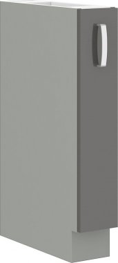 Kuchyňská skříňka Garid 15 D CARGO BB šedý lesk/šedá