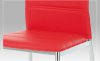 Jídelní židle AC-1295 RED chrom / koženka červená