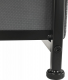 Čalouněný noční stolek PALMERA TYP 1, černá/tmavě šedá