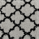 Koberec, šedá / černá, vzor, 160x235, TATUM TYP 2
