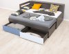 Dětská rozkládací postel REA CROBAT KORPUS s úložným prostorem, OŘECH ROCKPILE