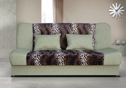Pohovka Sun II leopard/zelená