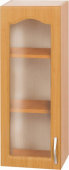 Horní kuchyňská skříňka LORA NEW KLASIK W40S levá, olše/sklo