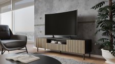 TV stolek Karis 160-L černá/dub artisan