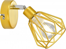 Nástěnná lampa, zlatá/kov, OKIRA TYP 2
