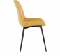 Jídelní židle HAZAL, žlutá/černá
