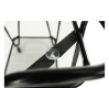 Pojízdný servírovací stolek, černá/sklo, MEGON