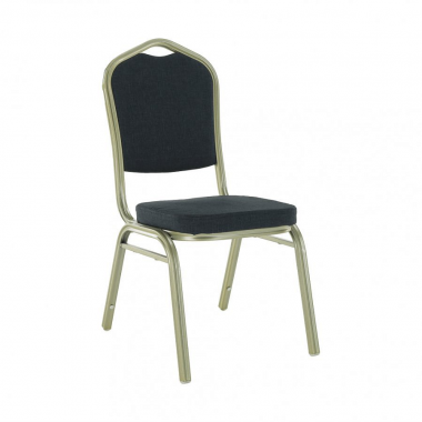 Konferenční židle ZINA 2 NEW stohovatelná, šedá/champagne