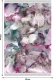 Koberec, růžová / zelená / krémová / vzor, 80x150, DELILA