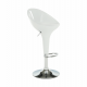 Barová židle ALBA NOVA, chrom/bílý plast