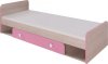 DUO D9 postel 80x200 cm santana/růžová