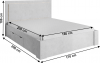 Ložnice ALDEN šedý beton (postel 160, 2  noční stolky, skříň)