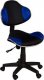 Dětská židle QZY-G2 černo-modrá