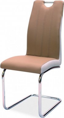 H-342 - jídelní židle(H342CA) eco cappuccino / světle šedá light (S) (K150-E)