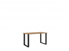 LOFT - Jídelní stůl š. 138 x 75 x 67, lamino Dub lancelot/ černý kov (IMERIAL) "LP" (K150-Z)