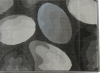Koberec, hnědá/šedá/vzor kameny, 100x150, MENGA