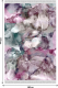 Koberec, růžová / zelená / krémová / vzor, 180x270, DELILA