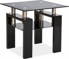 Konferenční stolek LISA D, černá/sklo