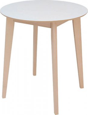 stůl  IKKA dub sonoma/bílá  (kulatý)  (LAM 1/TX069)