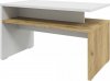 Konferenční stolek ALORA, bílá/dub kraft zlatý