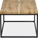 Konferenční stolek 110x60x45 cm, deska MDF, 3D dekor divoký dub, kov - černý mat AHG-269 OAK