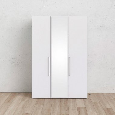 Šatní skříň Lutta 14902 bílá/zrcadlo