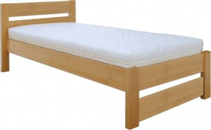Masivní postel KL-180, 90x200, dřevo buk, výběr moření