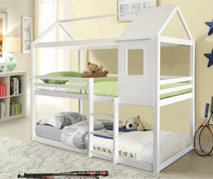 Patrová postel ATRISA montessori 90x200, bílá