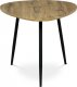 Oválný konferenční stolek AF-3012 OAK,divoký dub/černý kov