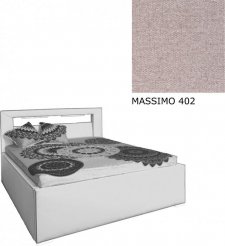 Čalouněná postel AVA LERYN 160x200, s úložným prostorem a LED osvětlením, MASSIMO 402
