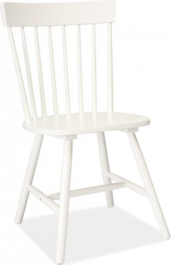 Dřevěná jídelní židle ALERO bílá