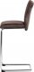 Barová židle BAC-192 BR, chrom/hnědá
